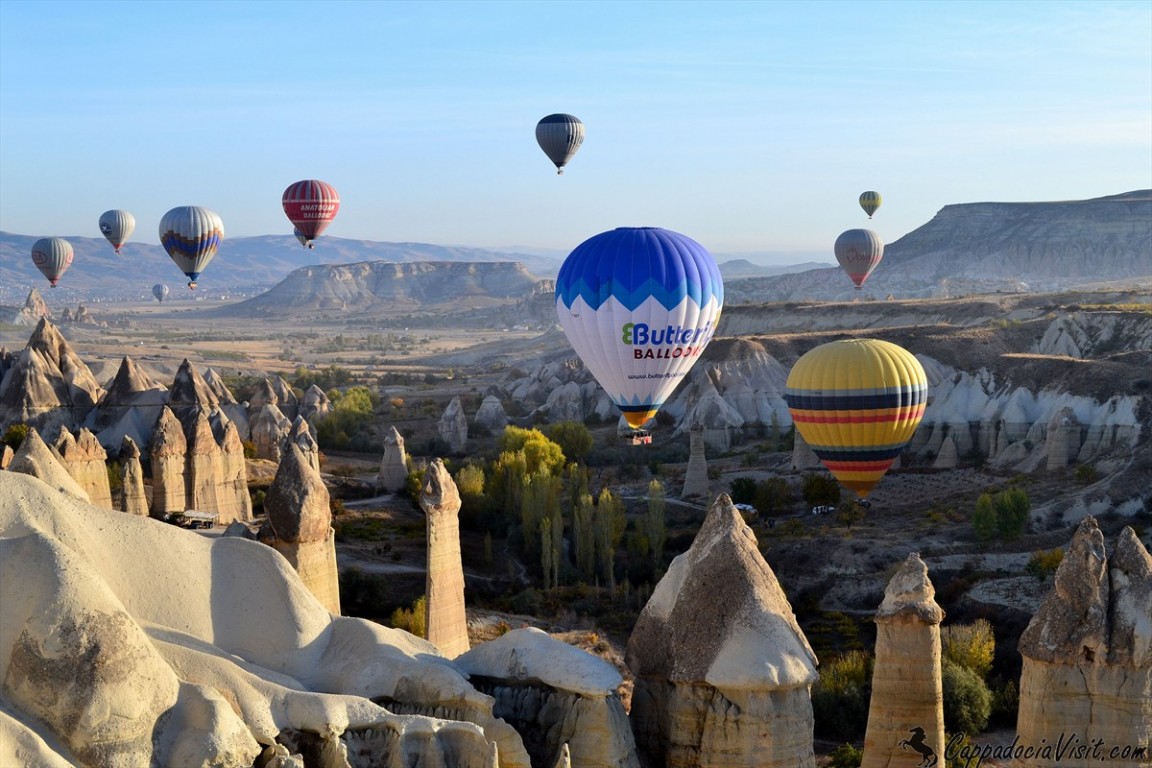 Каппадокия Турция Воздушные Фото